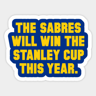 Super Sabres Sticker